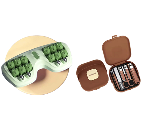 1+1 GRATIS | RelaxRoll | Tragbarer Doppel-Fußmassage-Roller