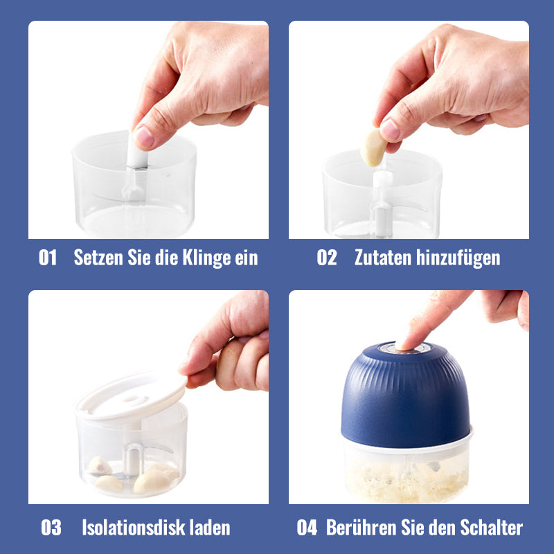 Gluschwein - Elektrischer Mini-Knoblauchstampfer ohne Kabel