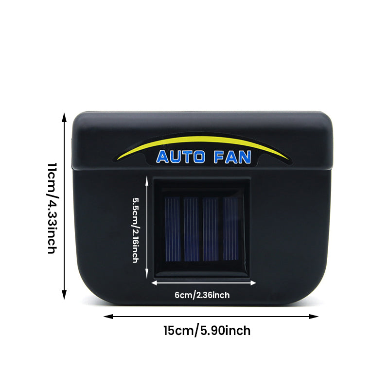 Gluschwein - Solarbetriebener Autoventilator kleines Solarpanel
