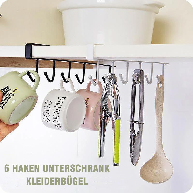 Gluschwein - 6 Haken Unterschrank Kleiderbügel
