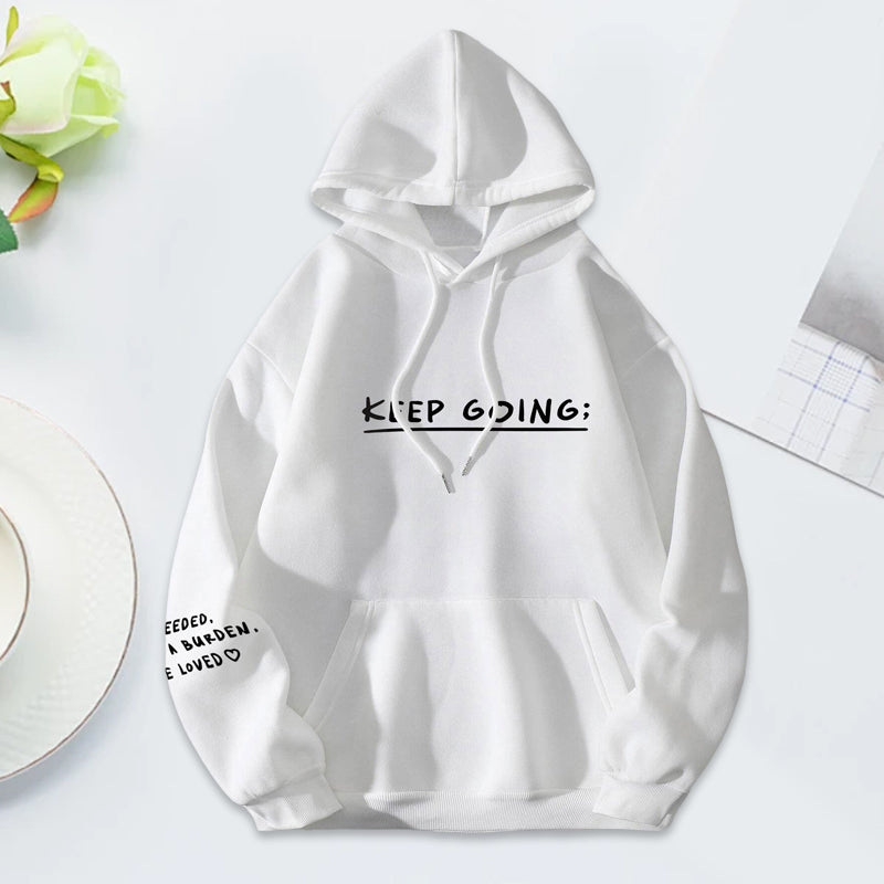 Gluschwein - Sweatshirt '100 Gründe, am Leben zu bleiben'.