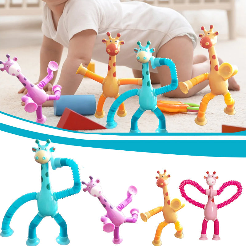 Gluschwein - Teleskop-Giraffenspielzeug mit Saugnapf