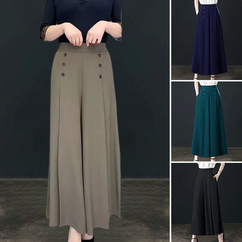 Gluschwein - Stylische Plissierte Hose Mit Weitem Bein