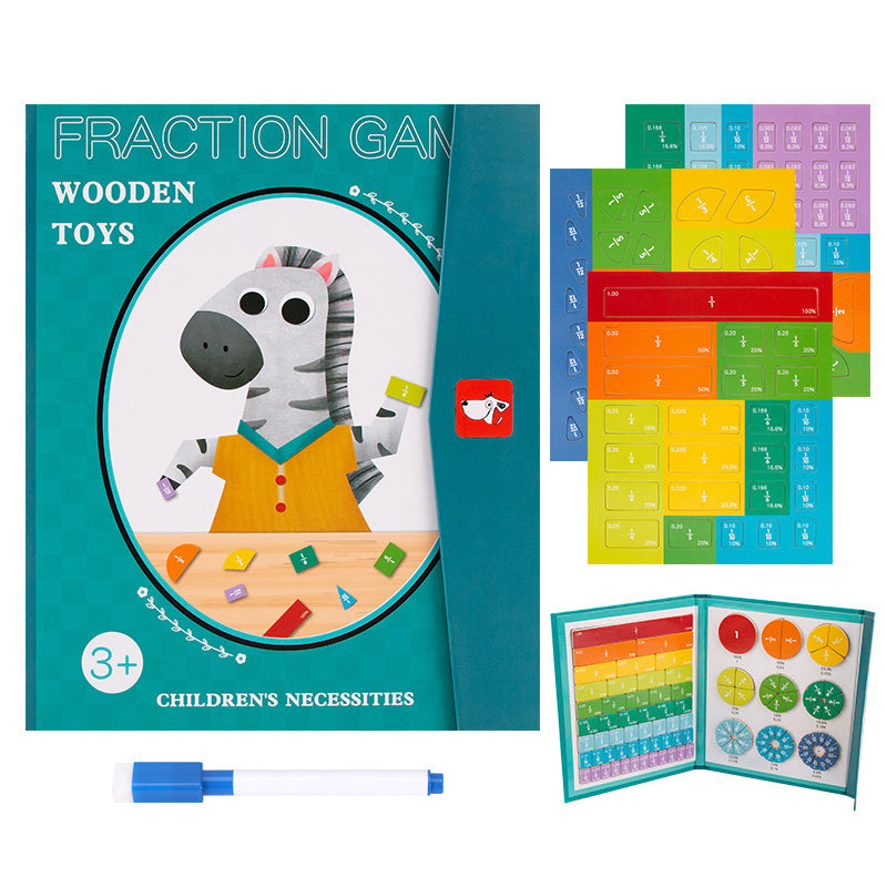 Gluschwein - Magnetisches Buch-Bruchteil-Puzzle für Kinder