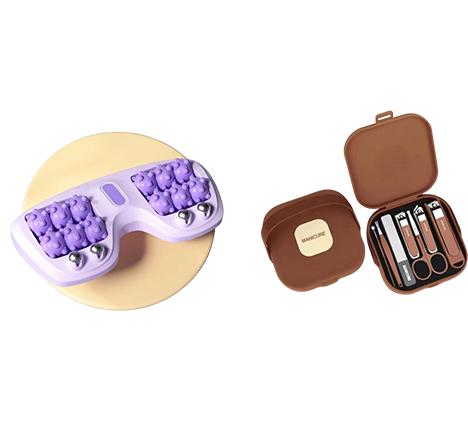 1+1 GRATIS | RelaxRoll | Tragbarer Doppel-Fußmassage-Roller