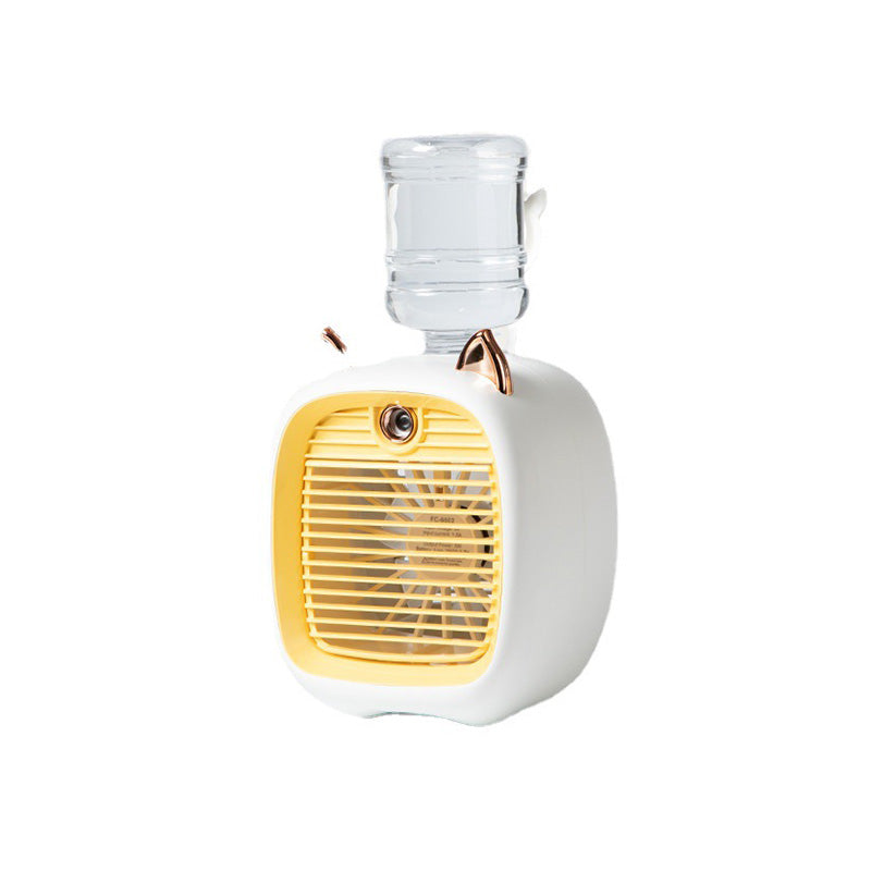 Gluschwein - Süße und tragbarer Klimaanlagenventilator gelb