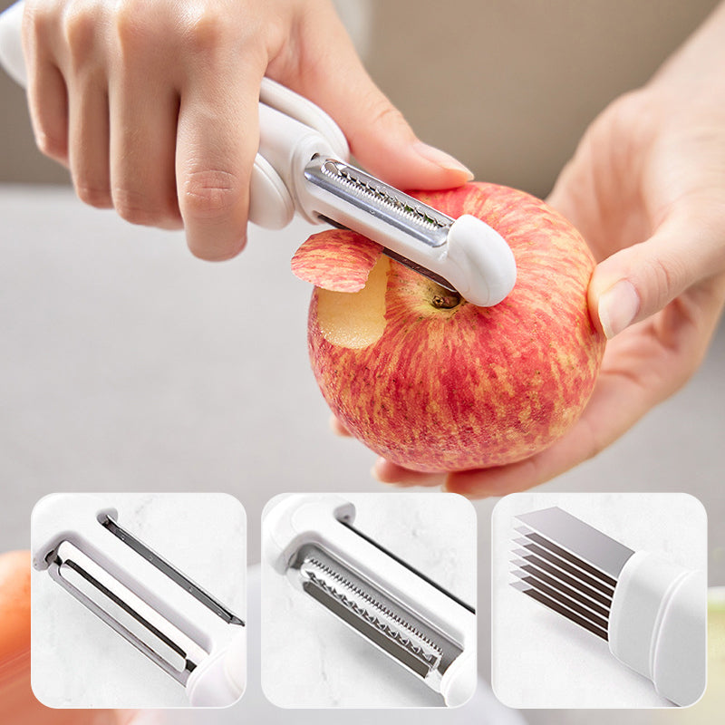 Gluschwein - 3 In 1 Multifunktionales Rotierendes Schälmesser