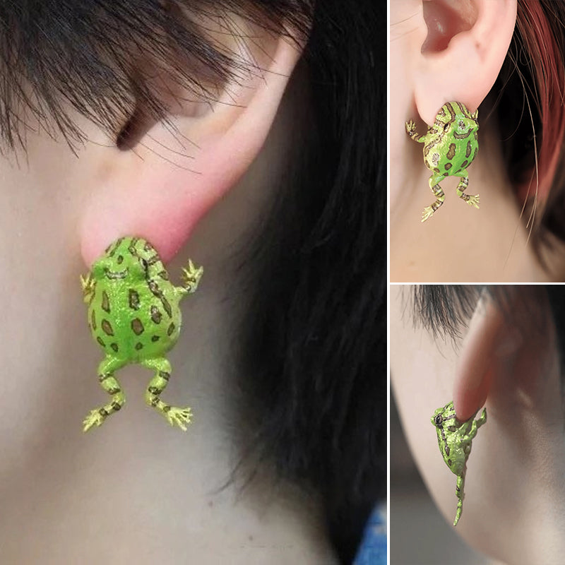 Gluschwein - Kreativer Frosch-Ohrring-Clip
