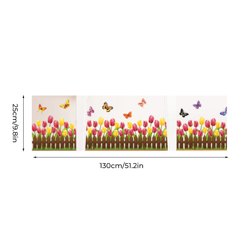 Gluschwein - Natürliche 3D-Blumen-Wanddekoration aus grünem Gras StilA