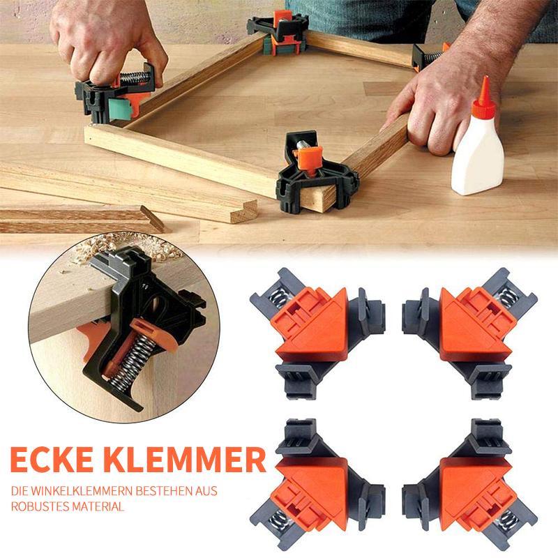 Gluschwein - 90 ° Ecke Klemmer für die Holzbearbeitung (4 Stücke)