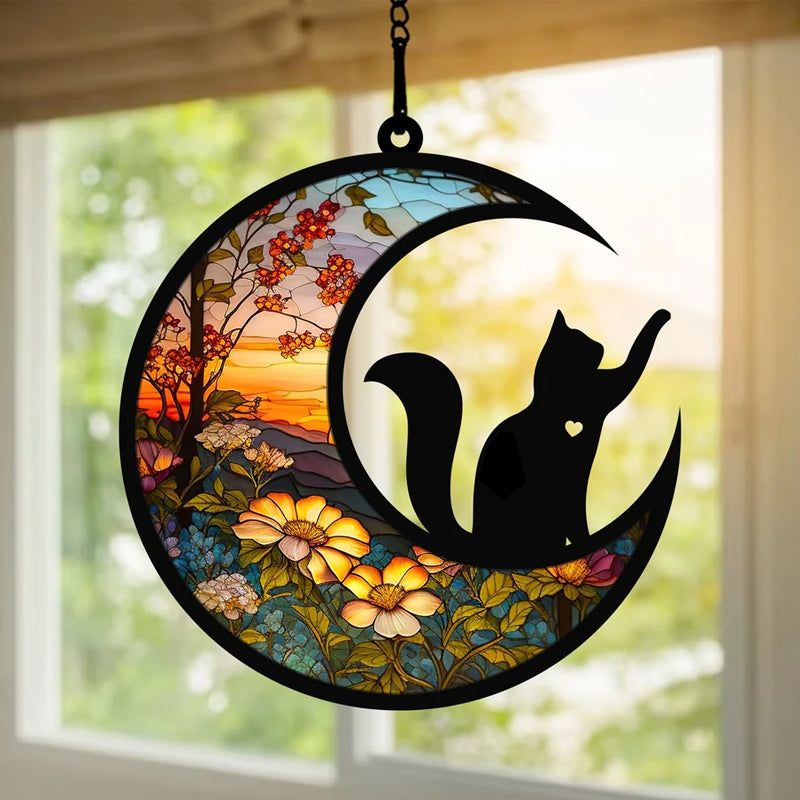 Gluschwein - Tier auf dem Mondornament Katze