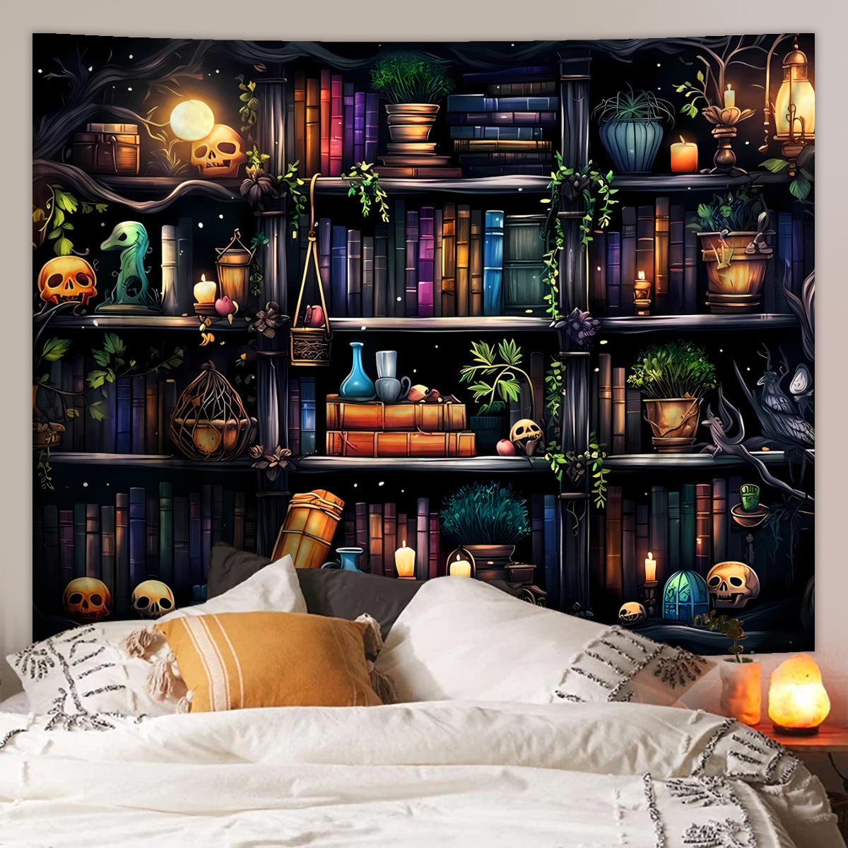 Halloween d'horreur de squelette Tentures