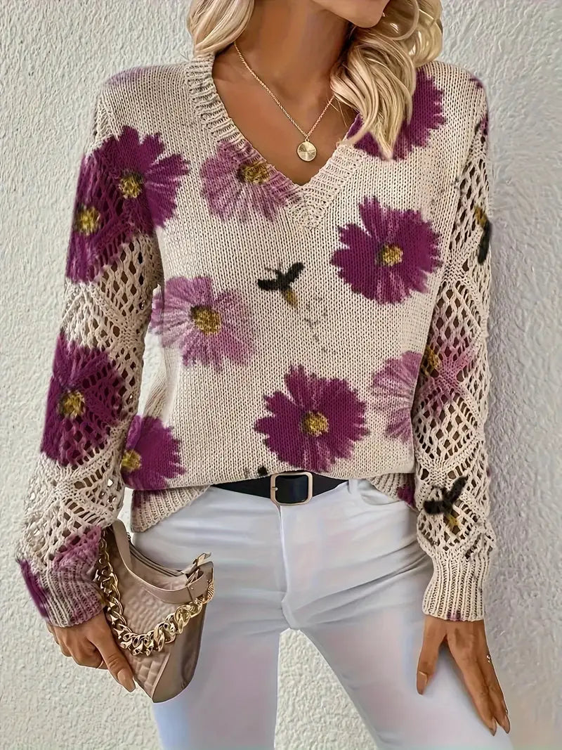 Tatyana - Stilvolle Strickjacke Mit V-Ausschnitt