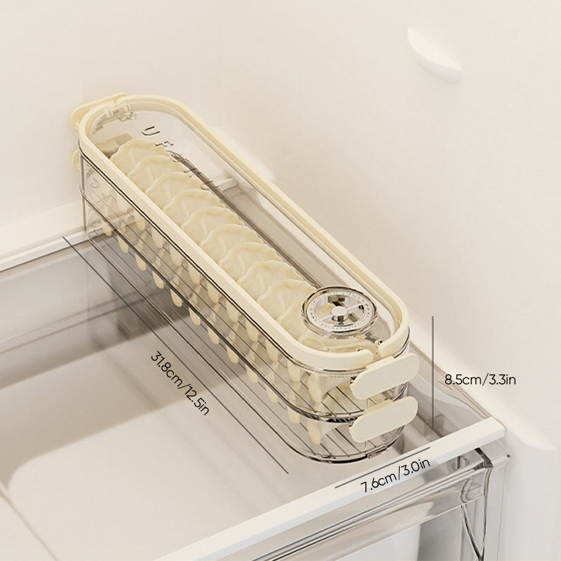 Gluschwein - Knödel-Aufbewahrungsbehälter mit Deckel 2 Schichten Klar