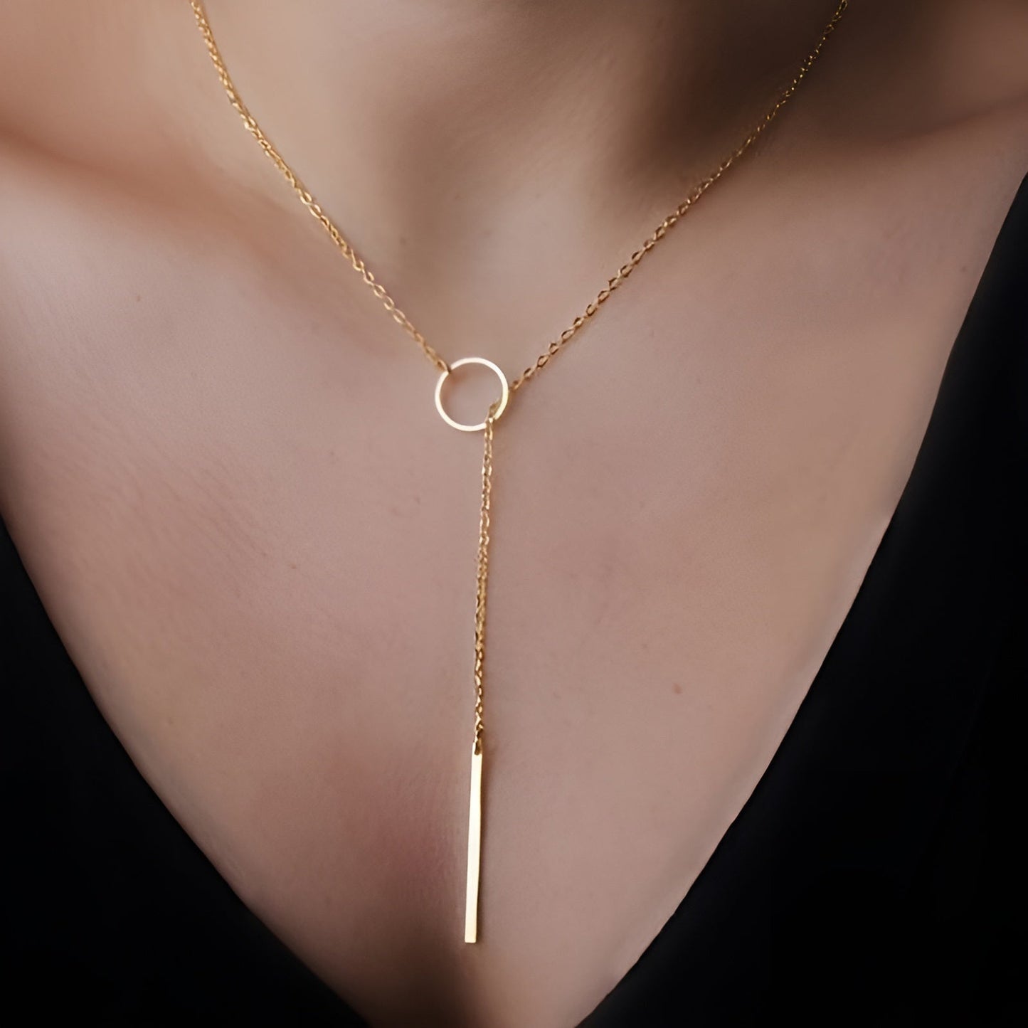 Milica – Collier minimaliste avec cercles