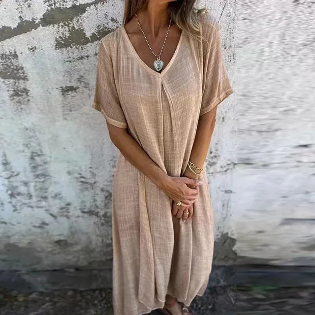 Gluschwein - Lynne - Stilvolles Kleid Aprikose