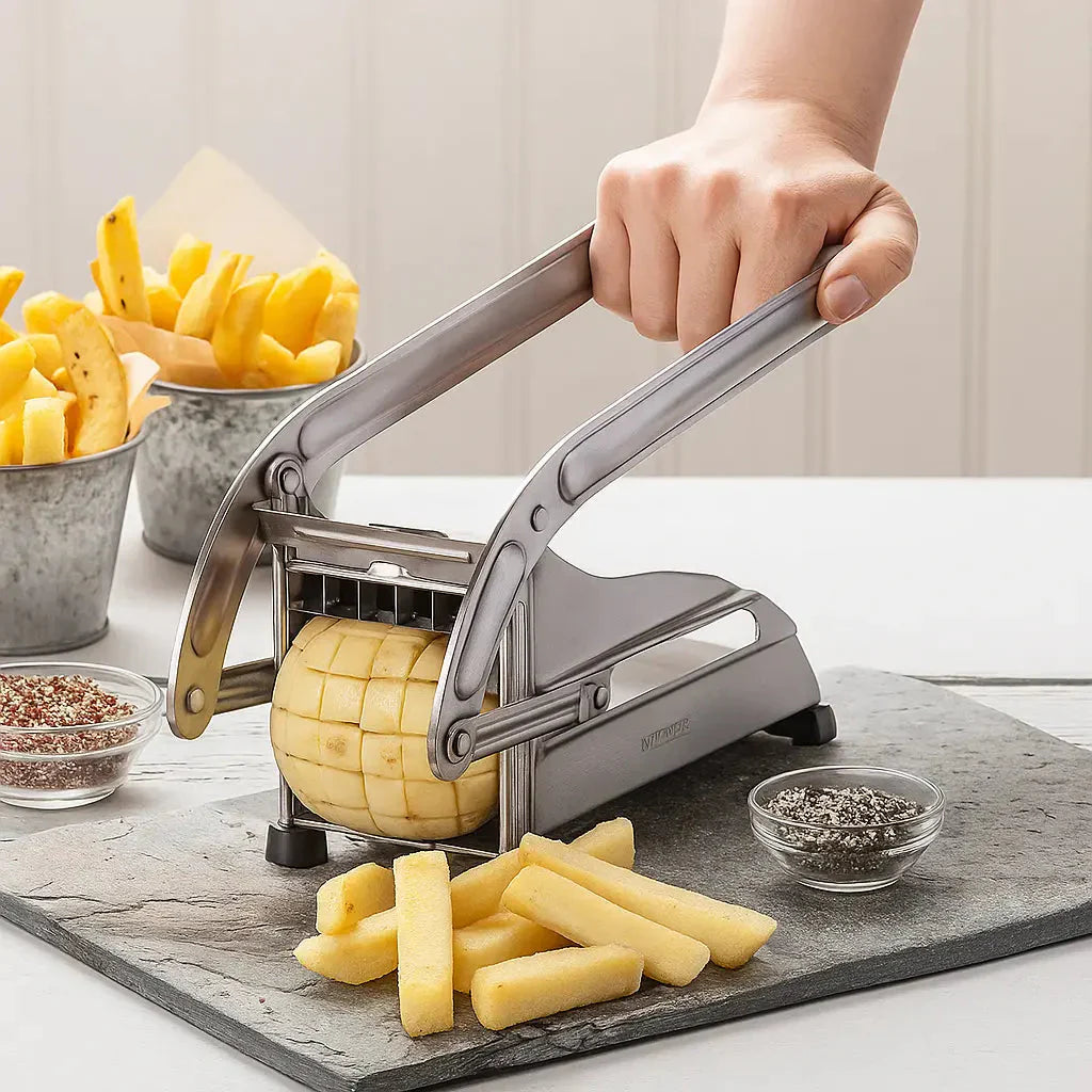 Edelstahl-Fritten-Schneider – Für hausgemachte Pommes in Top-Qualität