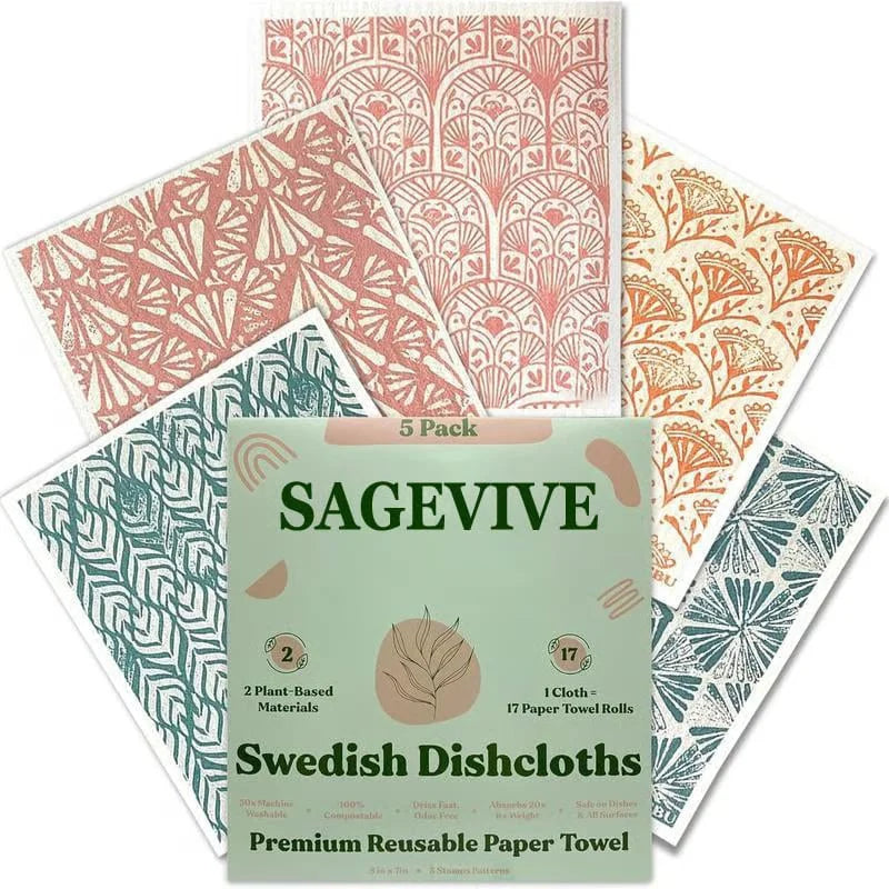 Gluschwein - DischaCloths - Ultra-saugfähiges Geschirrtuch-Set