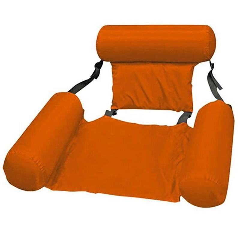 Gluschwein - Schwimmbett und Liegestuhl Orange
