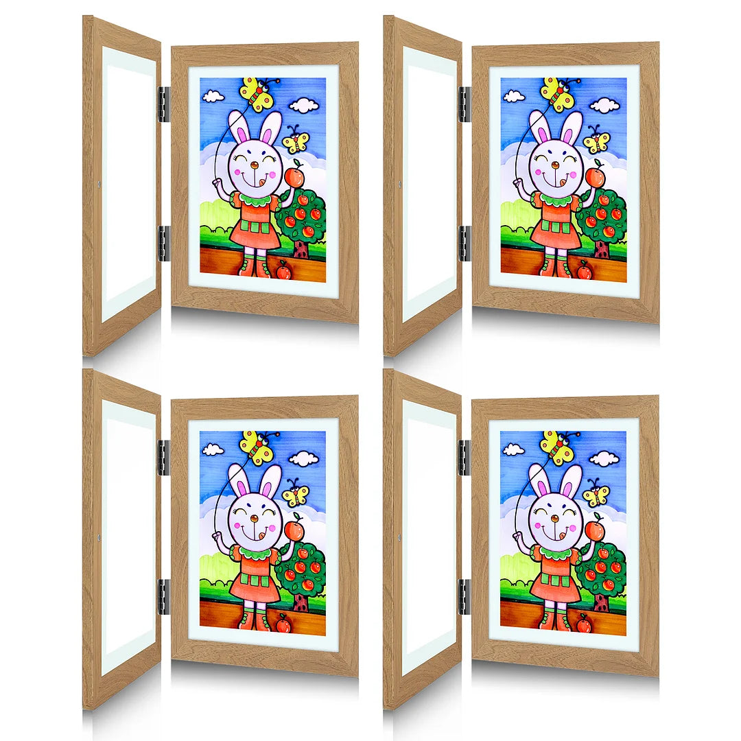 Gluschwein - Kunstfotorahmen für Kinder Holzfarbe* 4 Stück