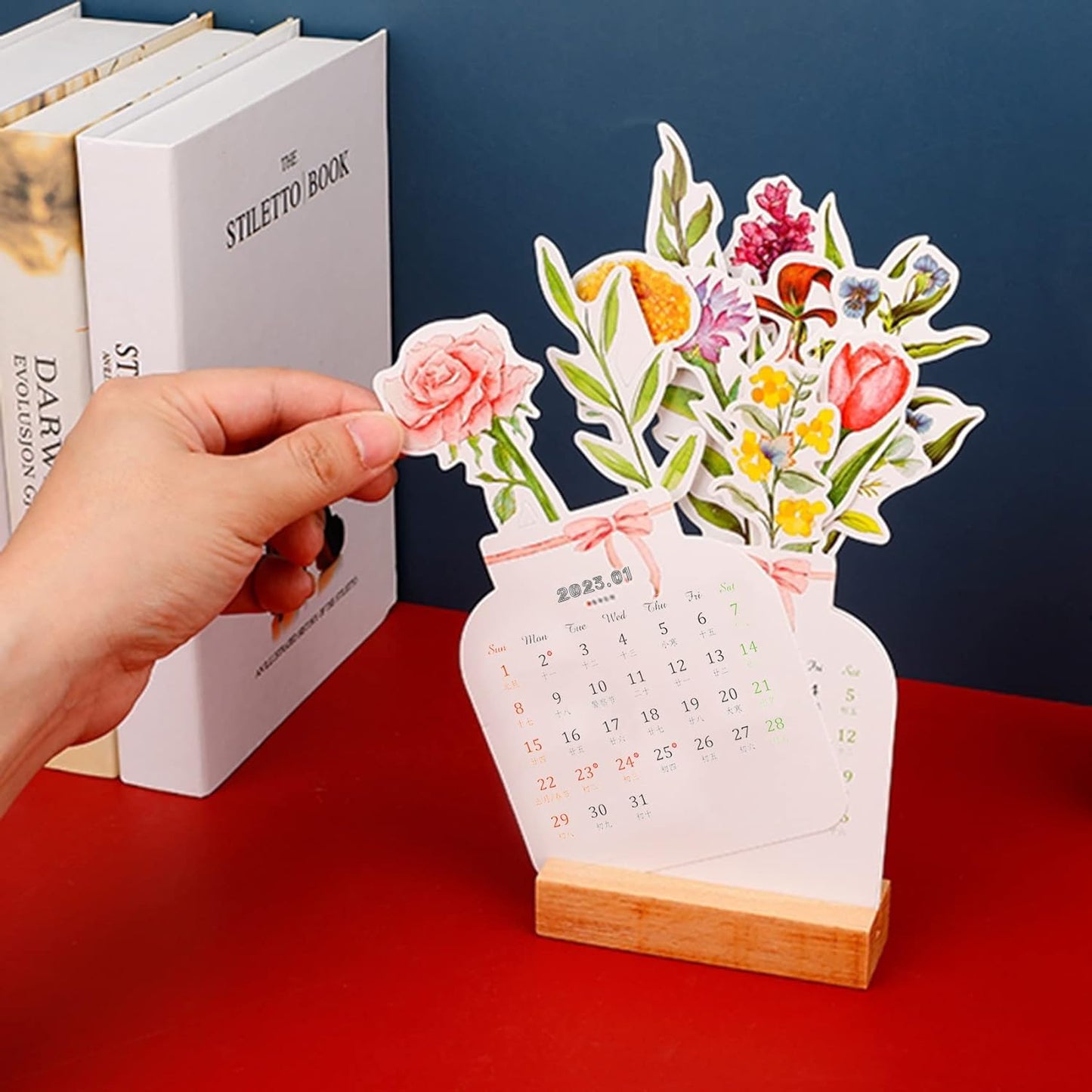 Gluschwein - 2024 Blühende Blumen Tischkalender