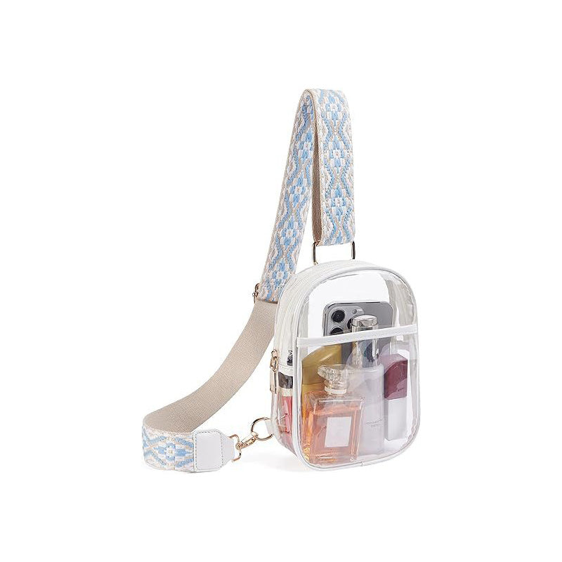 Sac bandoulière en PVC transparent