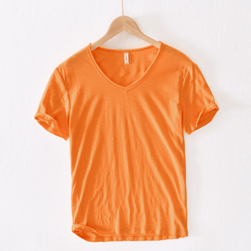 Gluschwein - Premium-Baumwollhemd Orange