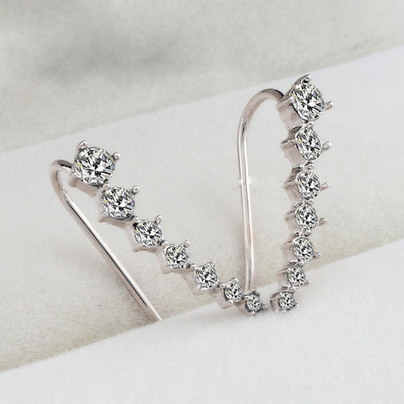 Gluschwein - Ohrstecker mit sieben Sternen und Diamanten