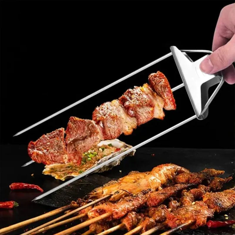 Gluschwein - Halbautomatische Grillgabel aus Edelstahl