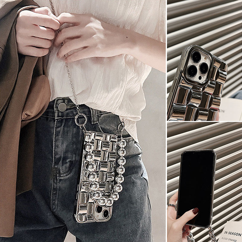 Gluschwein - Lanyard-Armbandetui aus Metallperlen