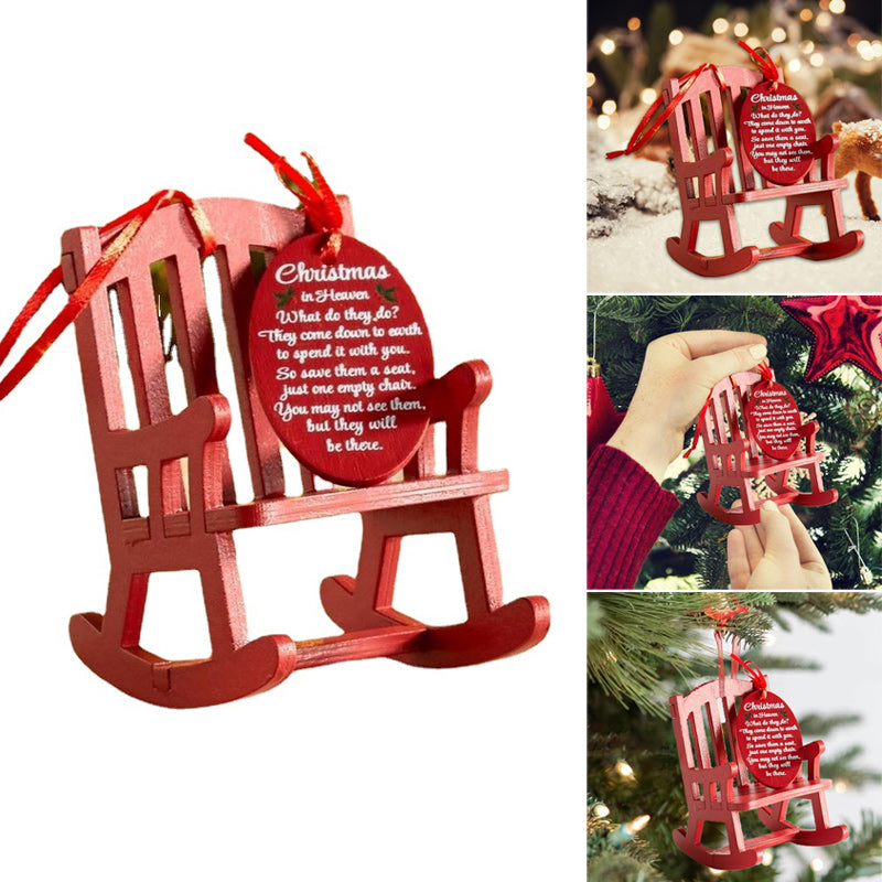 Gluschwein - Weihnachten Holzhandwerk Kleiner Schaukelstuhl Ornament