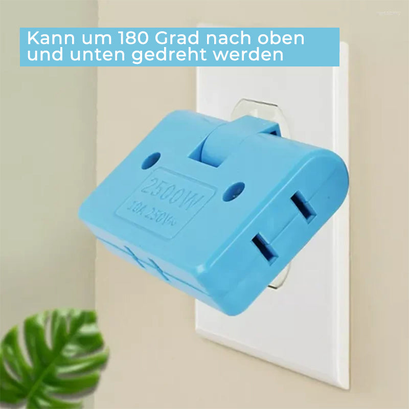 Gluschwein - 3 in 1 drehbarer Steckdosenkonverter
