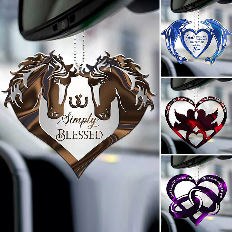Gluschwein - Auto Patio Acryl Anhänger Charms