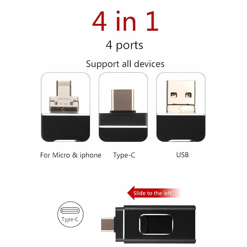 DunuraFlash - Ne manquez plus jamais d'espace de stockage ! Compatible avec tous les appareils !