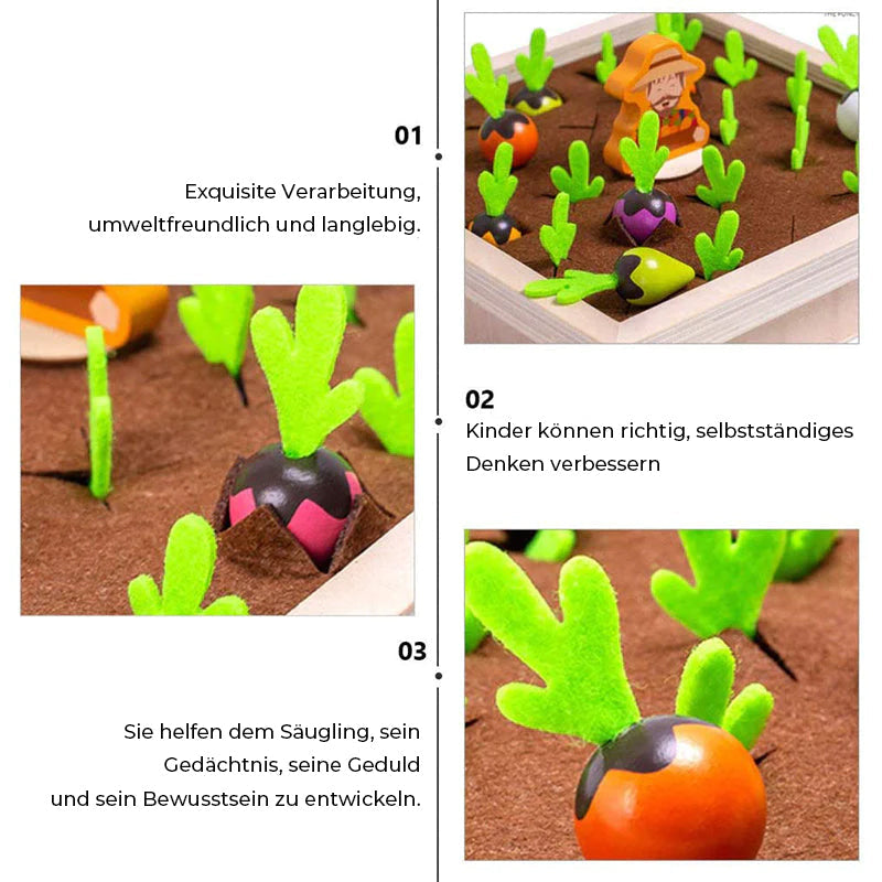Gluschwein - Lustiges Gemüsegedächtnisspielzeug für Kinder aus Holz