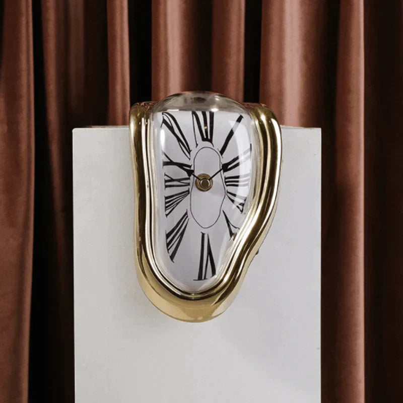 Gluschwein - Uhr der schmelzenden Zeitschleife Gold