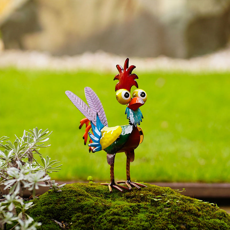 Gluschwein - Lustige Gartenhahnstatue🐓
