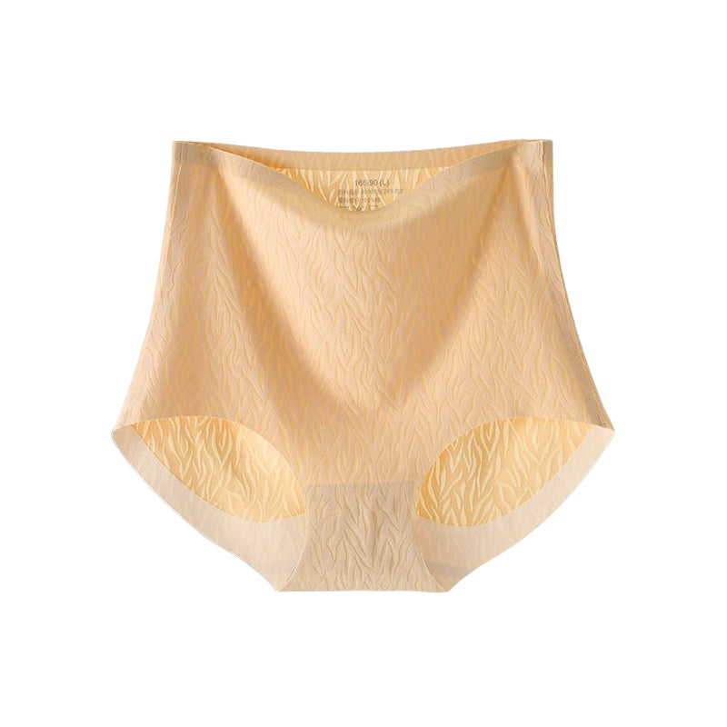 Gluschwein - Nahtlos nackte Damenunterwäsche mit hoher Taille Beige
