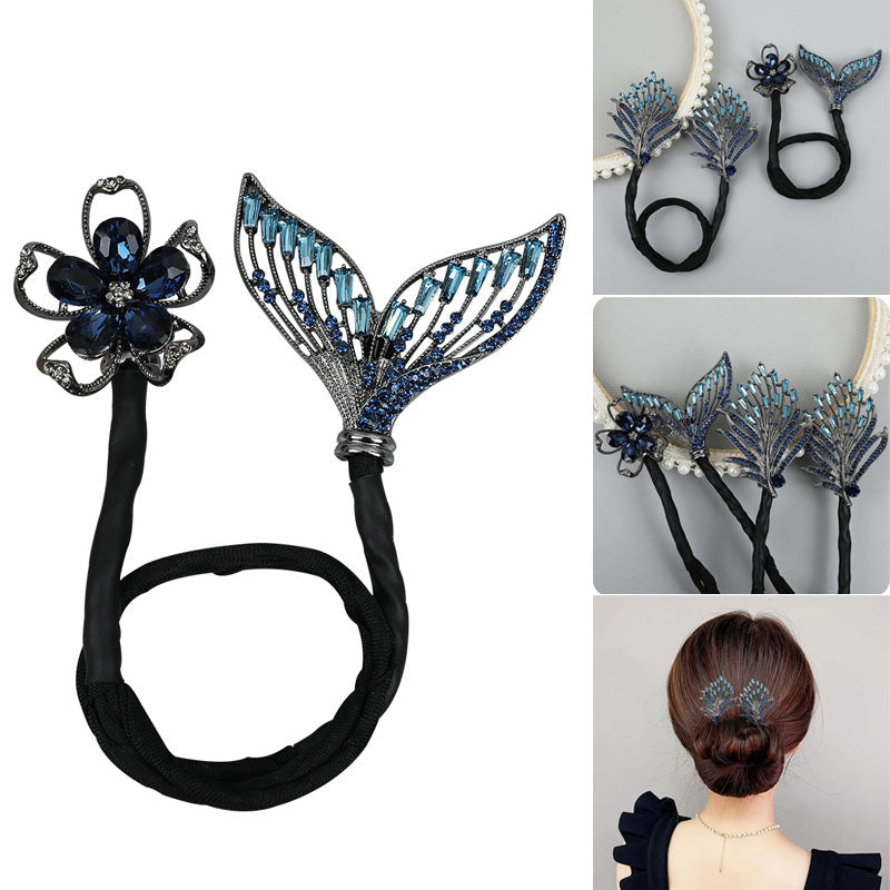 Gluschwein - Strass-Blumen-Haarspange