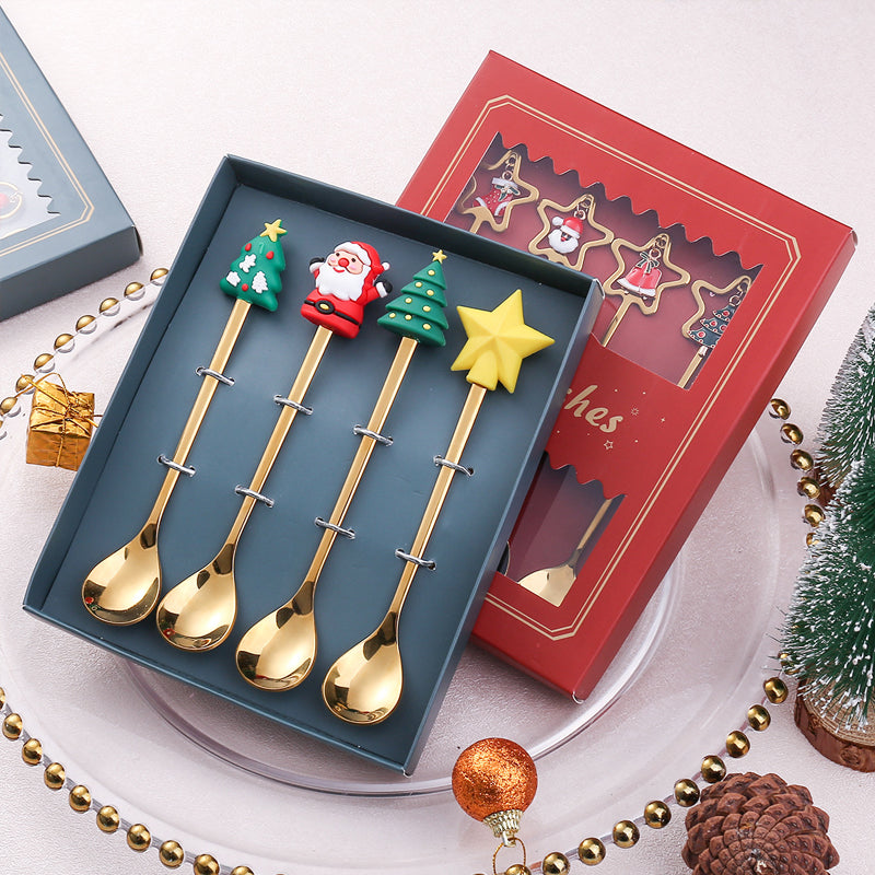 Ensemble de cuillères de Noël