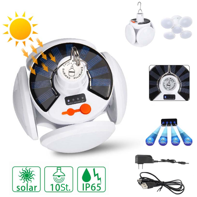 Gluschwein - LED Solar Faltbares Fußballlicht