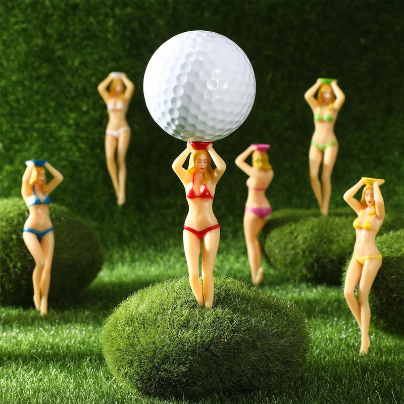 Gluschwein - Lustige Bikini-Mädchen Golf-Tee (6 Stück)