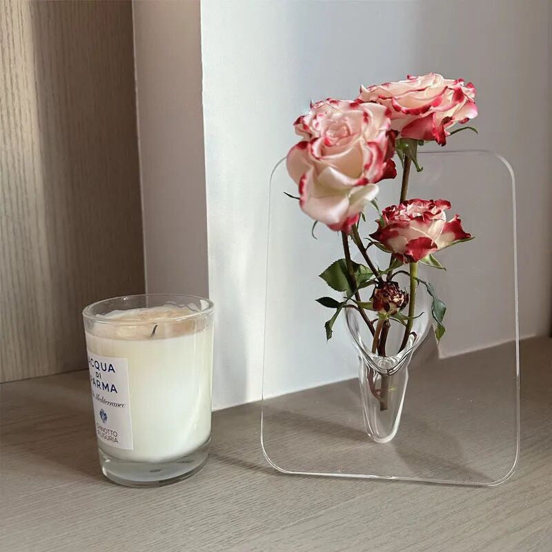 Gluschwein - Kreative transparente Bilderrahmenvase aus Acryl