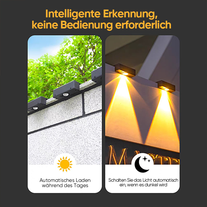 Gluschwein - Superhelle Solar-Wandleuchte