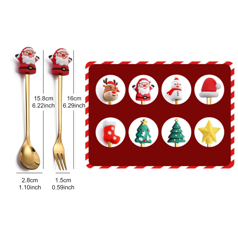 Ensemble de cuillères de Noël