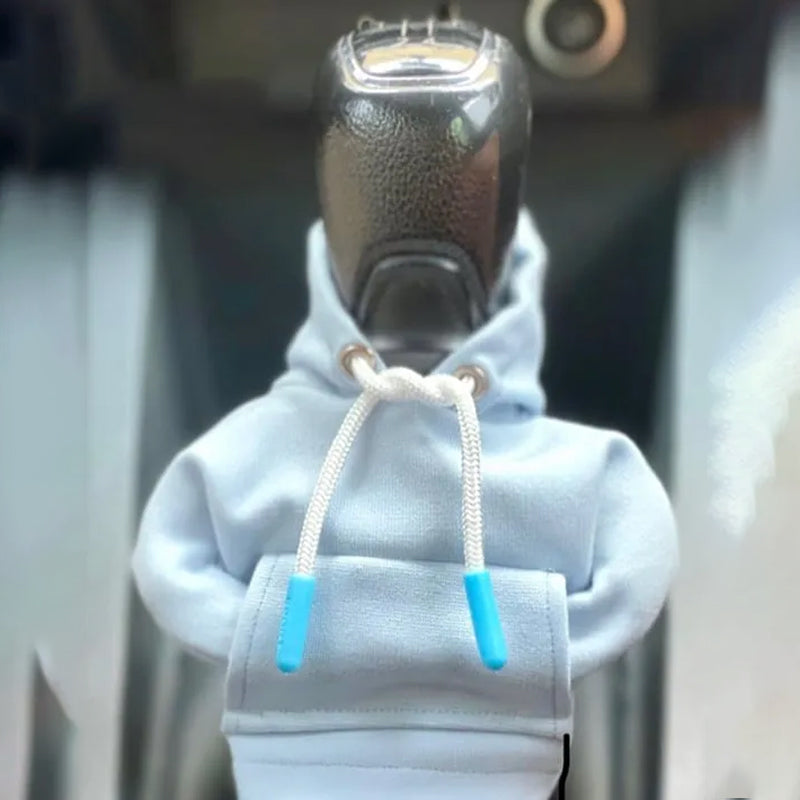 Gluschwein - Hoodie Auto-Schalthebelabdeckung Weiß
