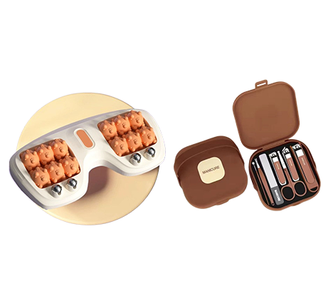 1+1 GRATIS | RelaxRoll | Tragbarer Doppel-Fußmassage-Roller