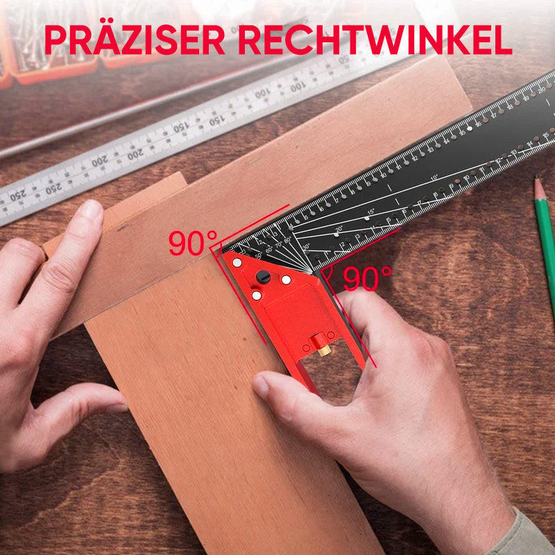 Gluschwein - Mehrwinkel-Messlineal - Hochwertiges professionelles Messwerkzeug