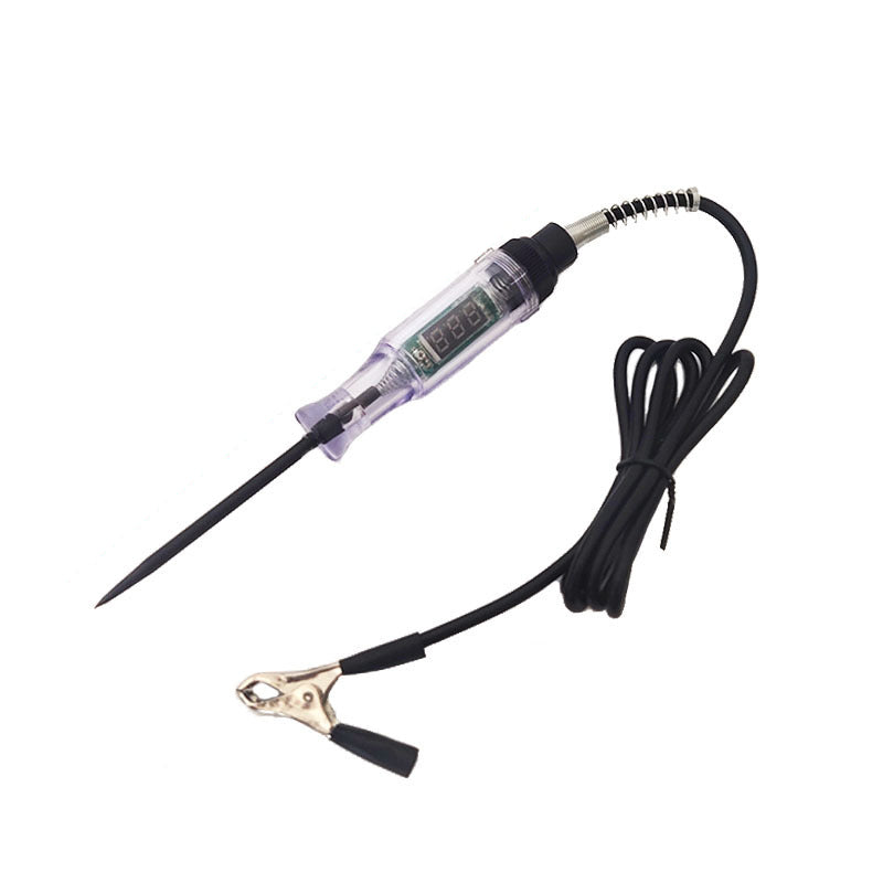 Gluschwein - Schaltungsprüfstift für PKW/LKW Schwarzdraht-Digitalanzeige (3-70V)