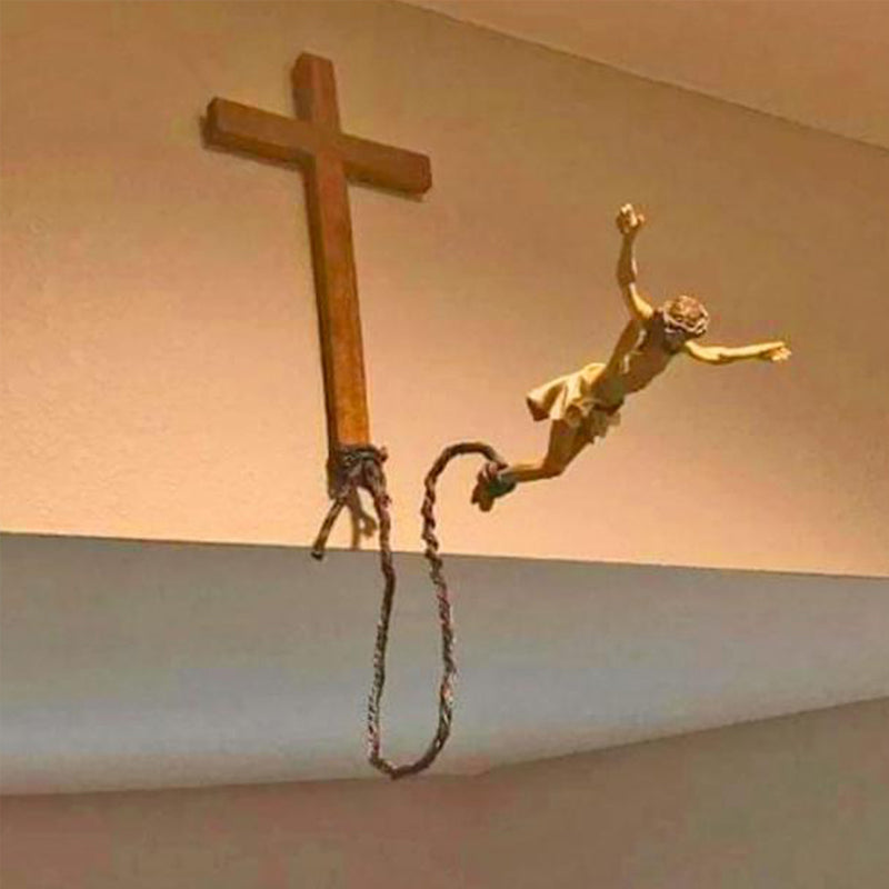 Gluschwein - Fliegendes Jesus-Ornament